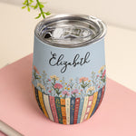 Custom-Name-&-Birthflower-For-Book-Lovers,-Book-Clubs-Personalized-Wine-Tumbler-5