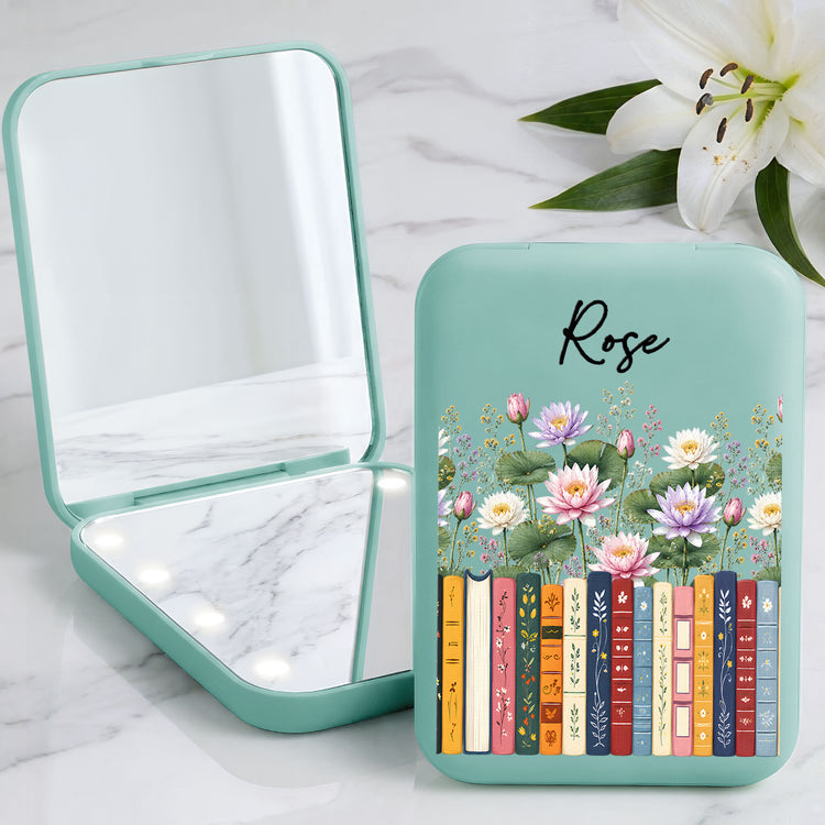 Custom-Name-&-Birthflower-For-Book-Lovers-Personalized-Mirror-5