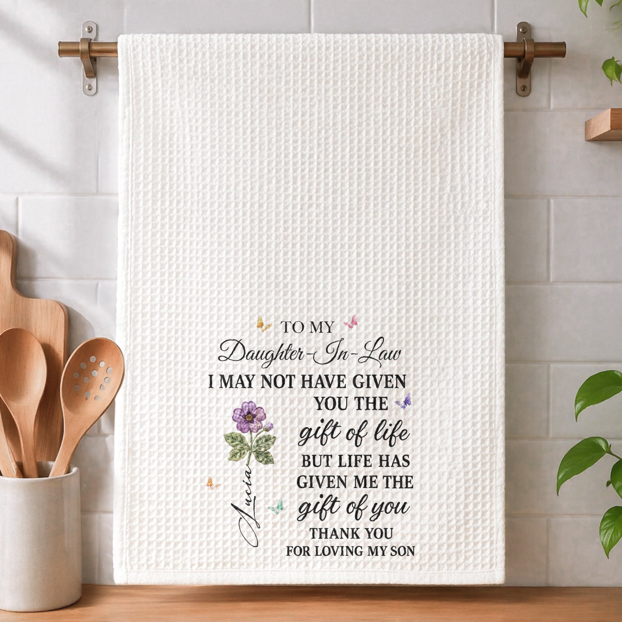 Custom-Name-&-Birthflower-Gift-For-Daughter-In-Law--Personalized-Kitchen-Towel-3
