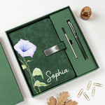 Custom-Name-&-Birthflower-Gift-For-Her,-Coworkers-Personalized-Notebook-Set-2