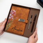 Custom-Name-&-Birthflower-Gift-For-Her,-Coworkers-Personalized-Notebook-Set-3