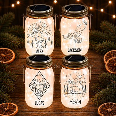 Custom Name Camping Gift For Camper - Personalized Night Light