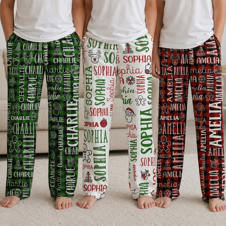 Custom-Name-Christmas-Gifts-For-Family-Members-Kids-Personalized-Lounge-Pants-1