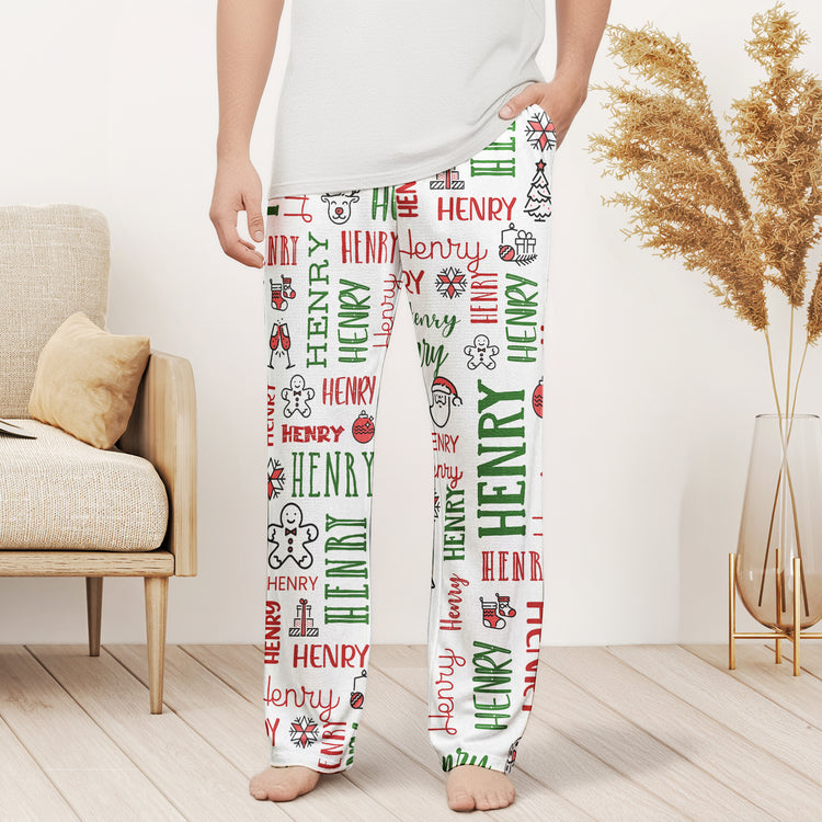 Custom-Name-Christmas-Gifts-For-Family-Members-Kids-Personalized-Lounge-Pants-5