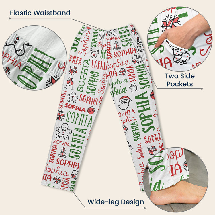 Custom-Name-Christmas-Gifts-For-Family-Members-Kids-Personalized-Lounge-Pants-9