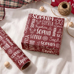 Custom-Name-Christmas-Preparing-Gifts-Personalized-Wrapping-Paper-1