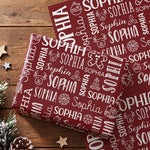 Custom-Name-Christmas-Preparing-Gifts-Personalized-Wrapping-Paper-3