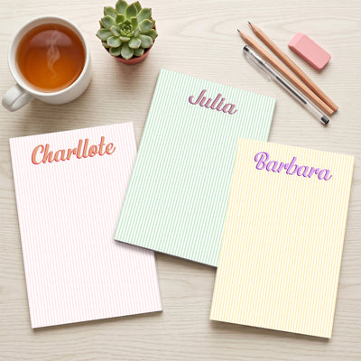 Custom Name Colorful Gifts For Her, Teachers, Coworkers - Personalized Notepad