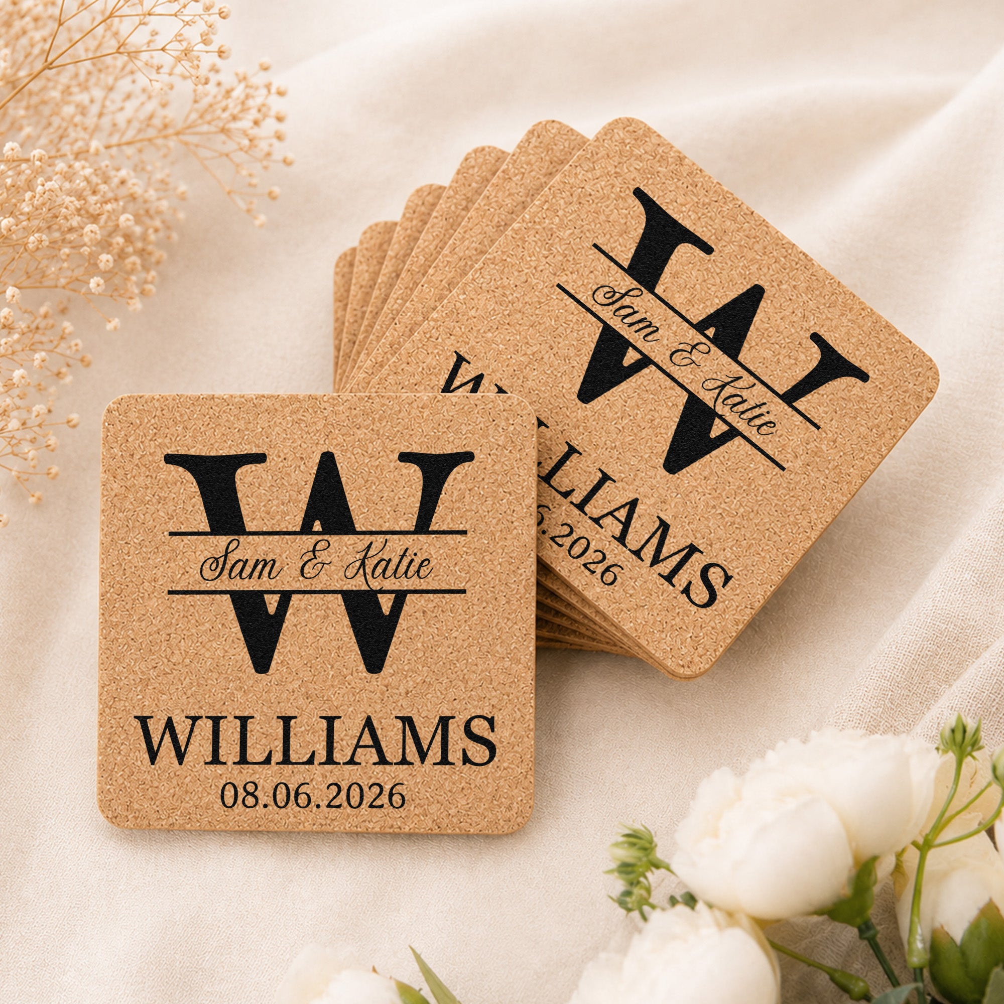 Custom-Name-&-Date-Couple-Wedding-Favors-Personalized-Coasters-5