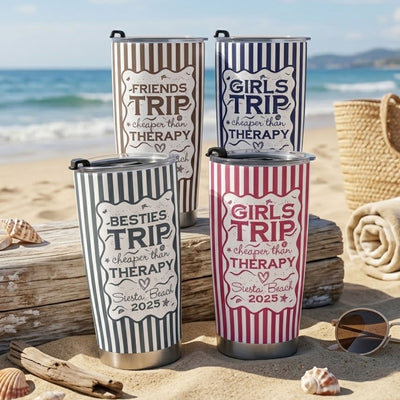 Custom Name Family Trip Girls Trip Vacations - Personalized Tumbler