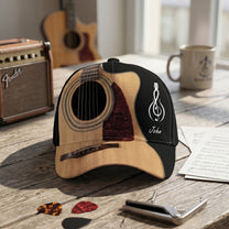 Custom Name Gift For Guitarist, Guitar Lover - Personalized Cap