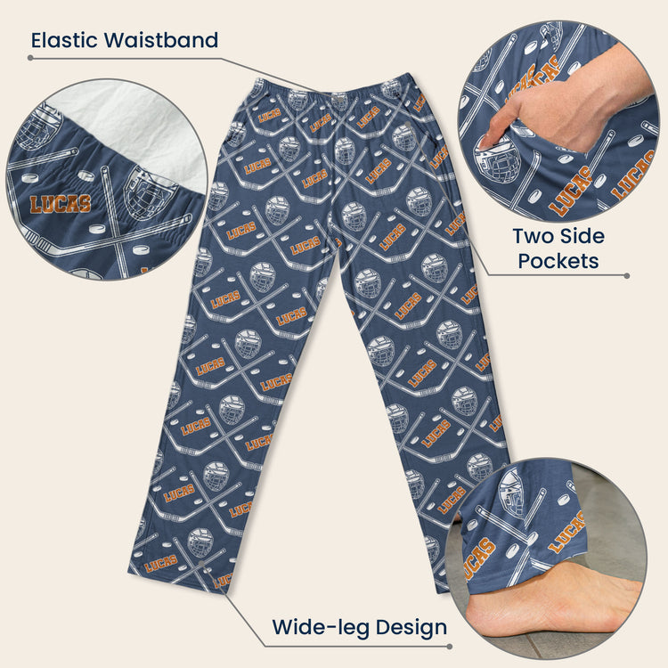 Custom-Name-Gift-For-Hockey-Son,-Hockey-Lover-Personalized-Lounge-Pants-3