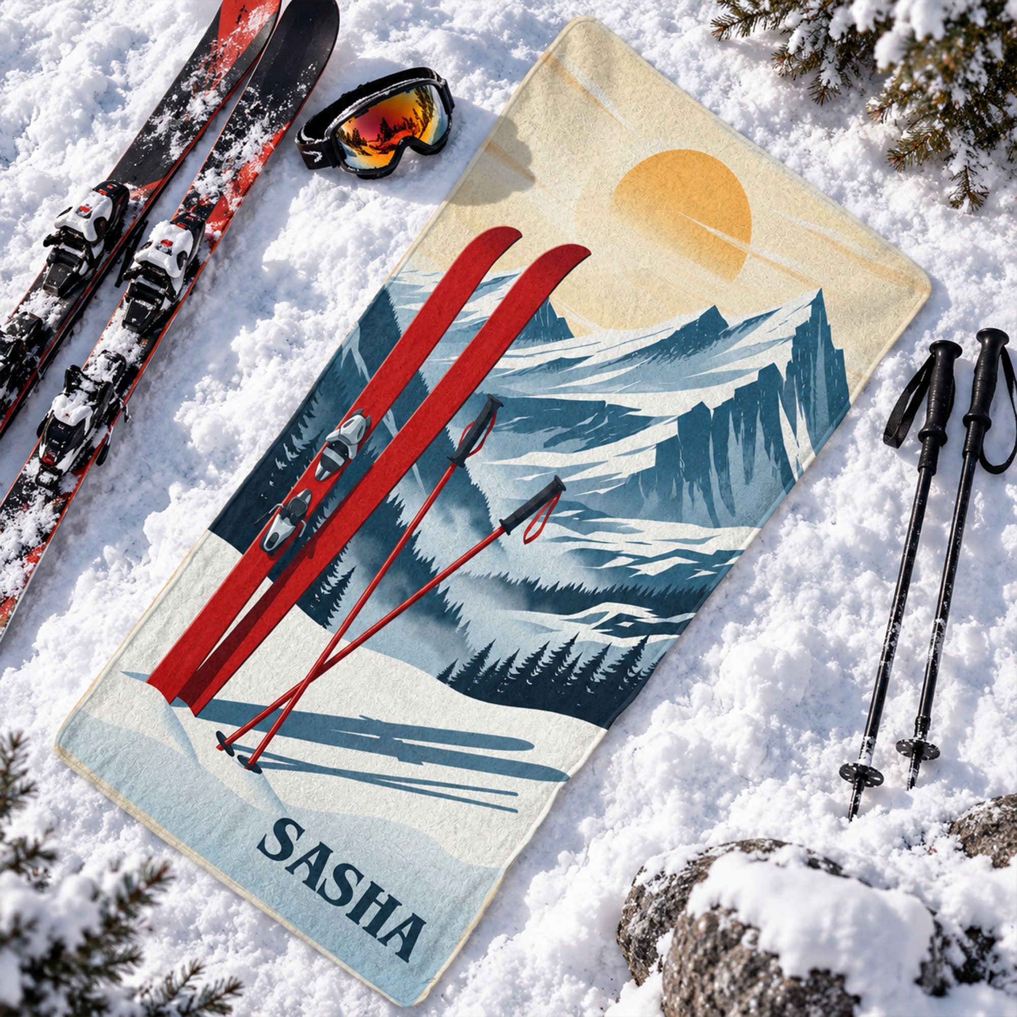Custom-Name-Gift-For-Skiing-Lovers,-Snowboarding-Lover-Personalized-Microfiber-Sports-Towel-7