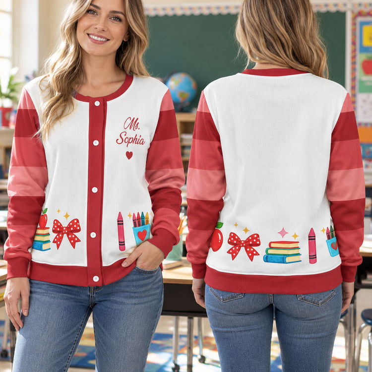 Custom-Name-Gift-For-Teacher-Personalized-Cardigan