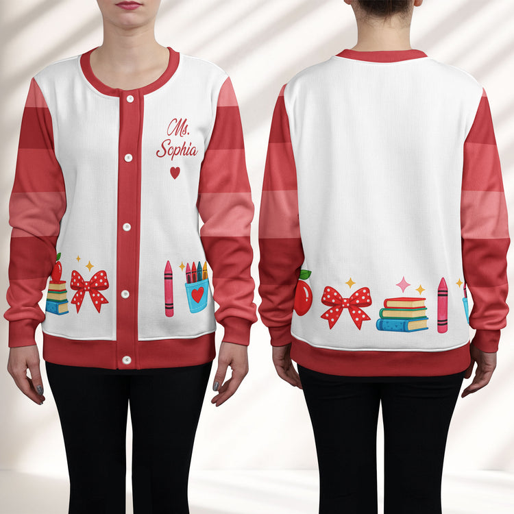 Custom-Name-Gift-For-Teacher-Personalized-Cardigan