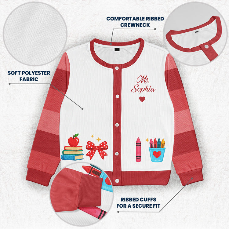 Custom-Name-Gift-For-Teacher-Personalized-Cardigan