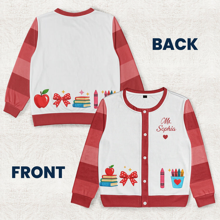 Custom-Name-Gift-For-Teacher-Personalized-Cardigan