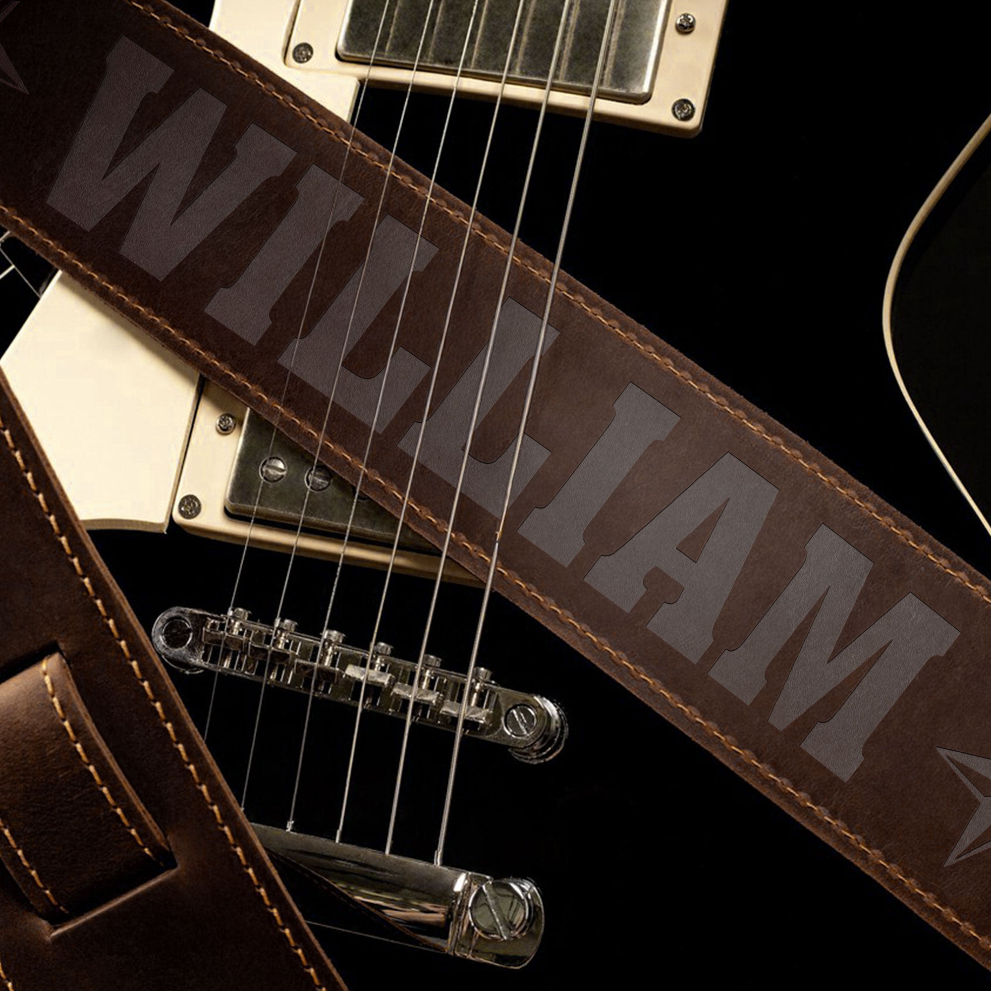 Custom-Name,-Guitar-Lover-Personalized-Leather-Guitar-Strap-4