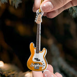 Custom-Name, Guitar Type Christmas Gift For Guitarist, Guitar Lovers - Personalized Ornament 2
