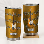 Custom-Name & Guitar Type For Guitarist, Guitar Lover - Personalized Tumbler 2