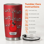 Custom-Name & Guitar Type For Guitarist, Guitar Lover - Personalized Tumbler 5