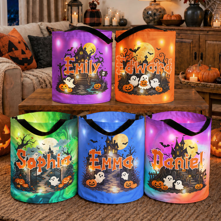Custom-Name-Halloween-Candy-Bag-For-Kids,-Trick-Or-Treat-Basket-For-Tiny-Trickster-Personalized-Halloween-Basket-2