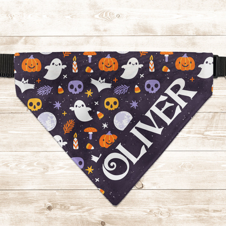 Custom-Name-Halloween-Costume-For-Pets-Personalized-Bandana-Collar-2