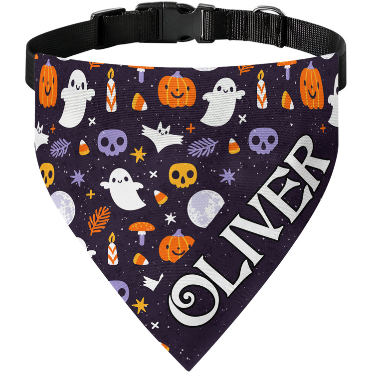 Custom-Name-Halloween-Costume-For-Pets-Personalized-Bandana-Collar-4