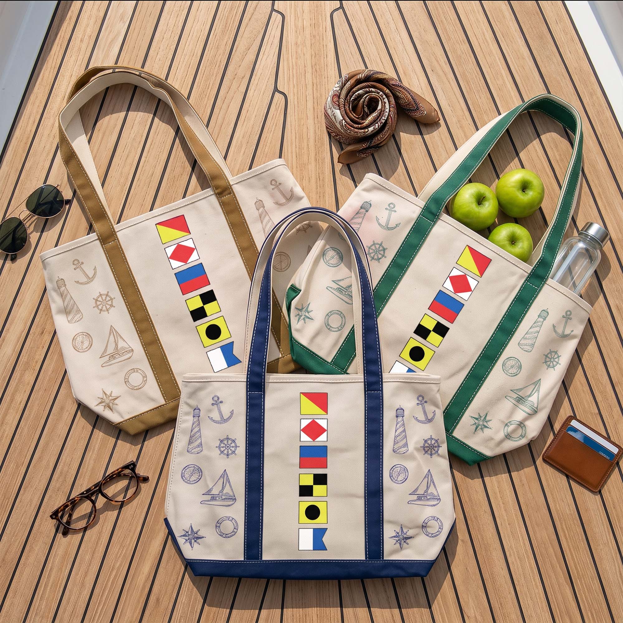 Custom-Name-In-Nautical-Flag,-Cruise-Trip-Bestie-Personalized-Tote-Bag-2