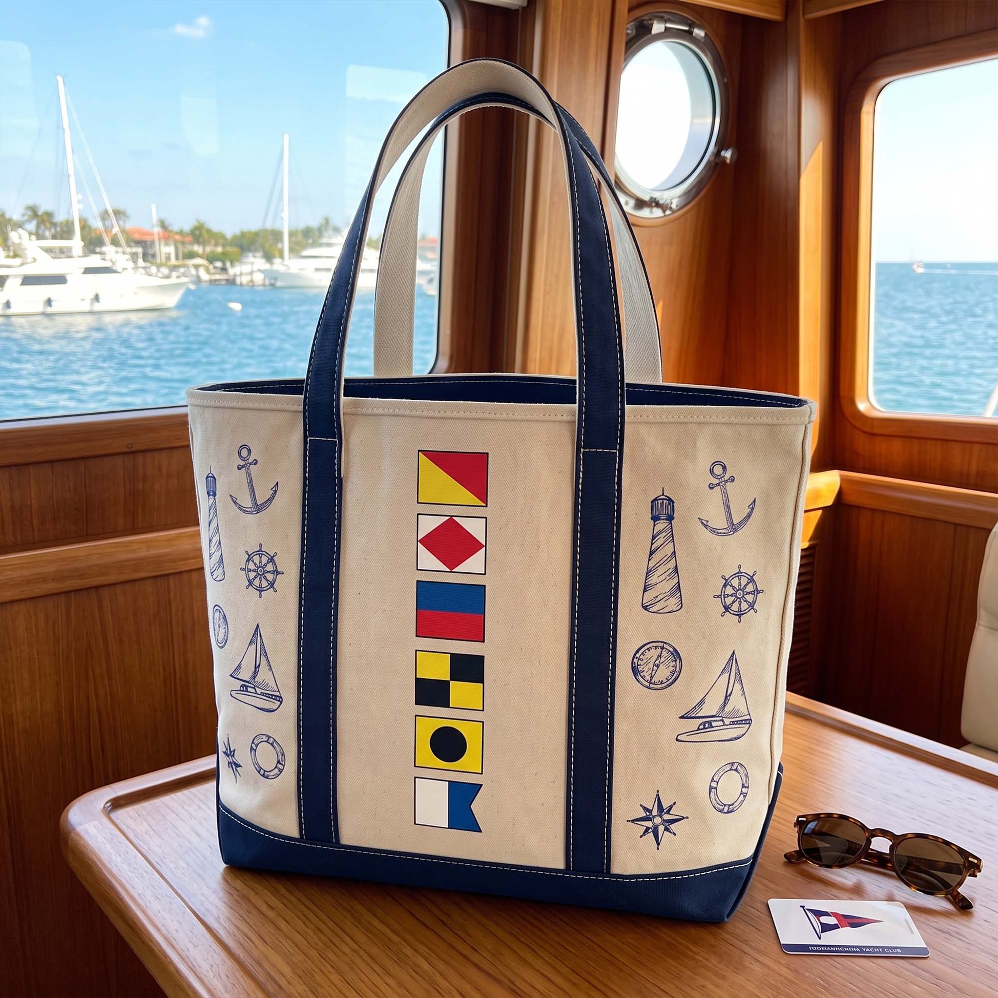 Custom-Name-In-Nautical-Flag,-Cruise-Trip-Bestie-Personalized-Tote-Bag-3