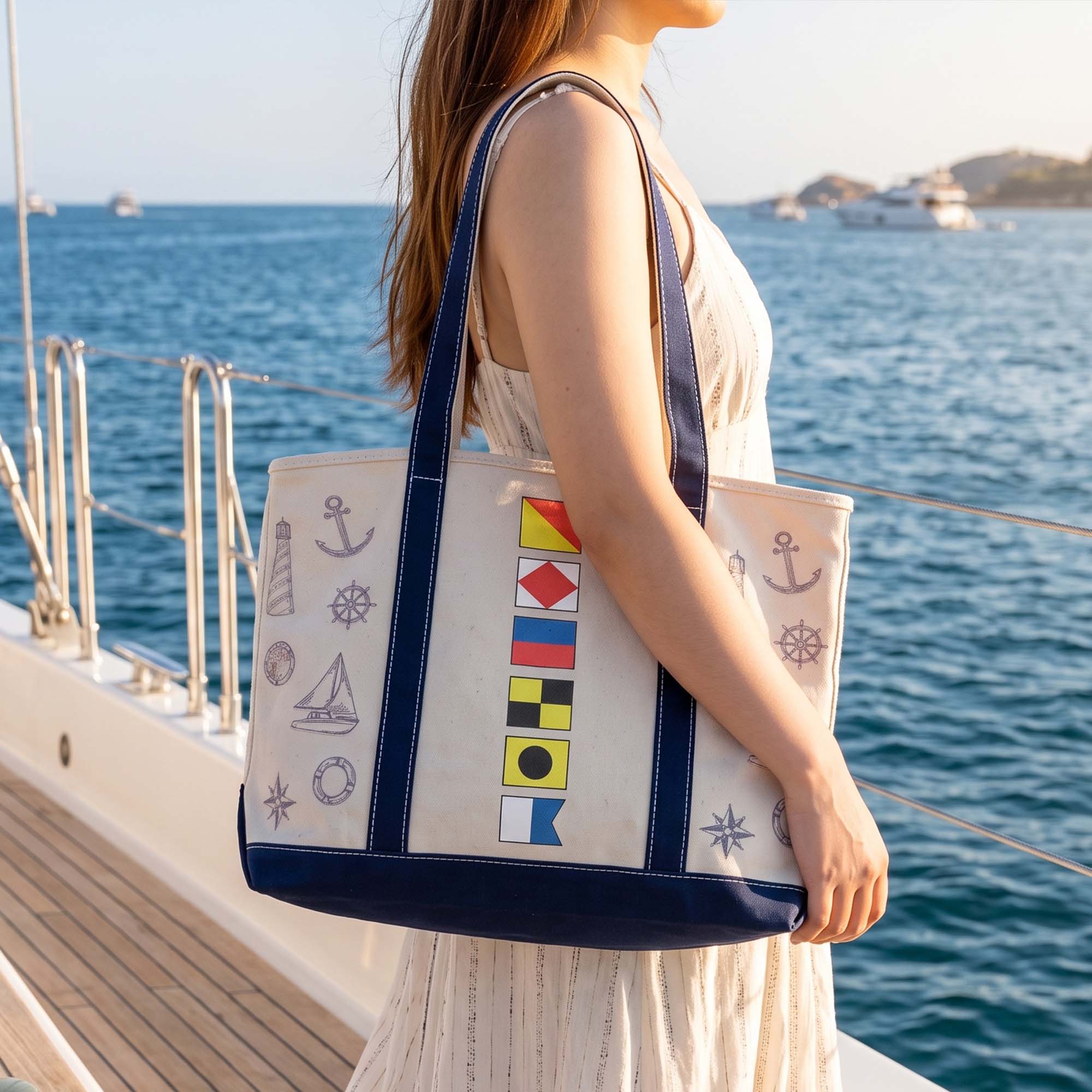 Custom-Name-In-Nautical-Flag,-Cruise-Trip-Bestie-Personalized-Tote-Bag-4