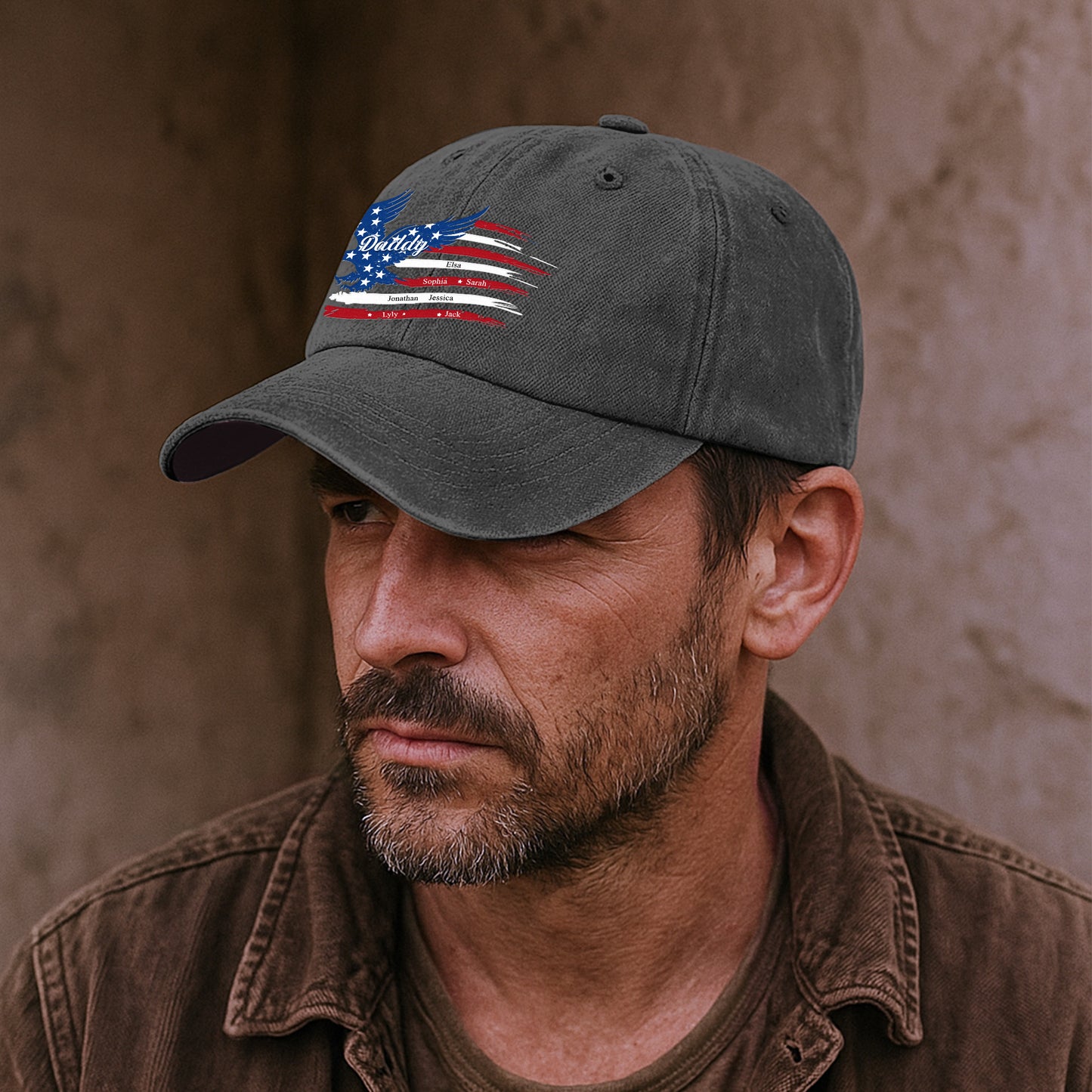 Custom-Name-Kids,-American-Flag,-Father'S-Dau-Gift-For-Grandpa,-Dad-Personalized-Cap-4