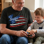 Custom-Name-Kids,-American-Flag,-Father'S-Day-Gift-For-Grandpa,-Dad-Personalized-Shirt-5