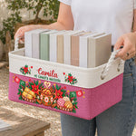 Custom-Name--Mexican-Navidad-Ponche-Conchas-Tamales--Personalized-Storage-Basket-4