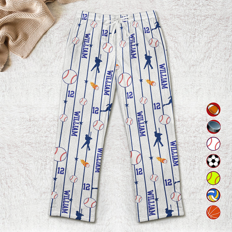 Custom-Name-&-Number-For-Baseball,-Softball,-Soccer,-Football,-Basketball,-Hockey-Lover-Personalized-Pajamas1