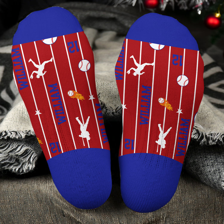 Custom-Name-&-Number-For-Baseball,-Softball,-Soccer,-Football,-Basketball,-Hockey-Lover-Personalized-Socks-1