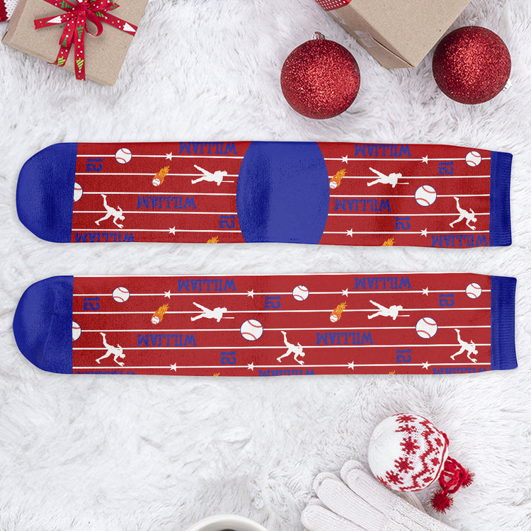 Custom-Name-&-Number-For-Baseball,-Softball,-Soccer,-Football,-Basketball,-Hockey-Lover-Personalized-Socks-6