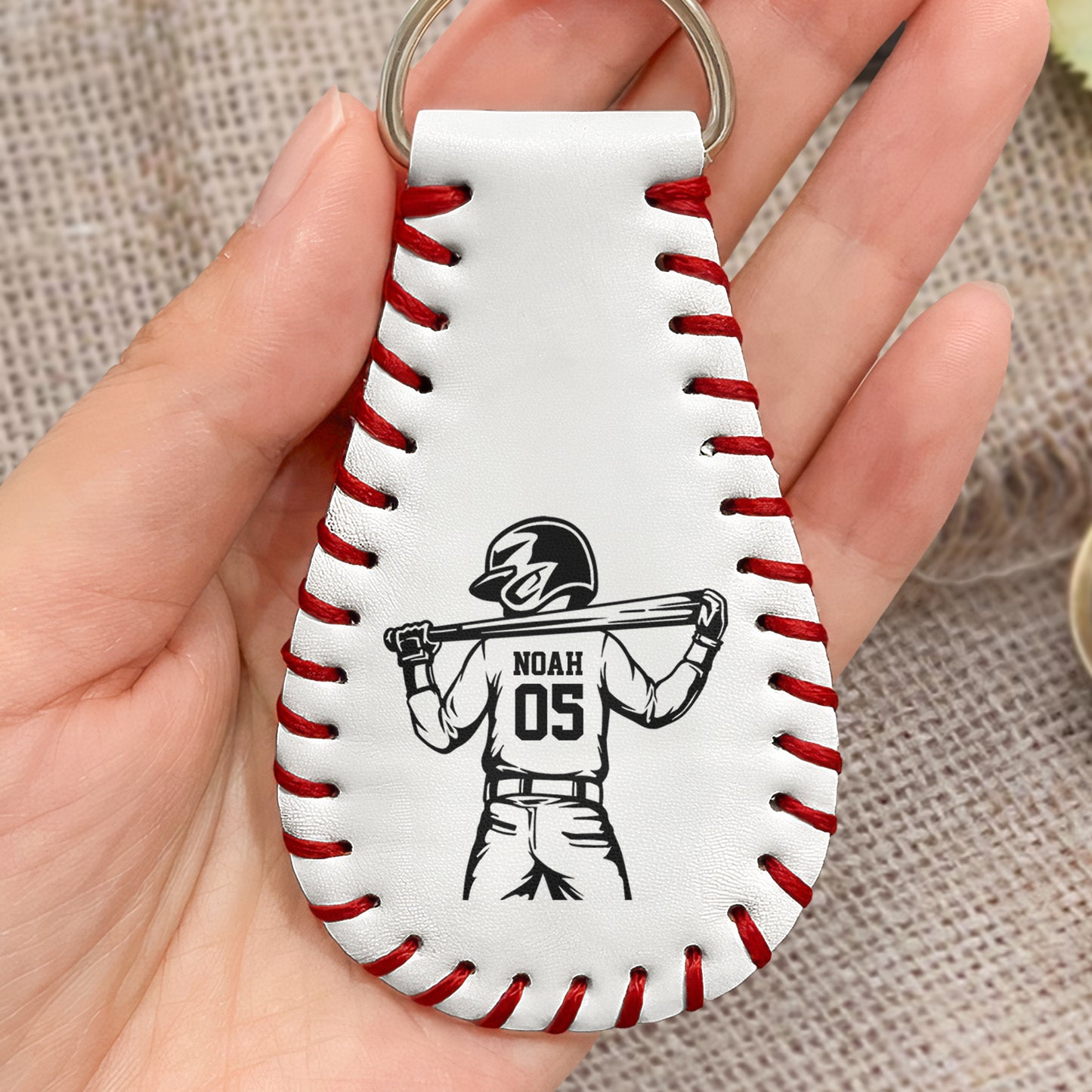 Custom-Name-&-Number-Gift-For-Baseball-Boys,-Baseball-Team-Personalized-Keychain-2