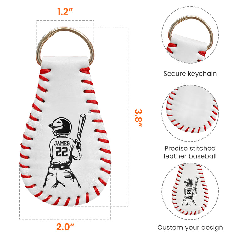 Custom-Name-&-Number-Gift-For-Baseball-Boys,-Baseball-Team-Personalized-Keychain-4
