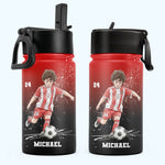 Custom-Name,-Number-&-Photo,-Watercolor-Style-Personalized-Water-Bottle