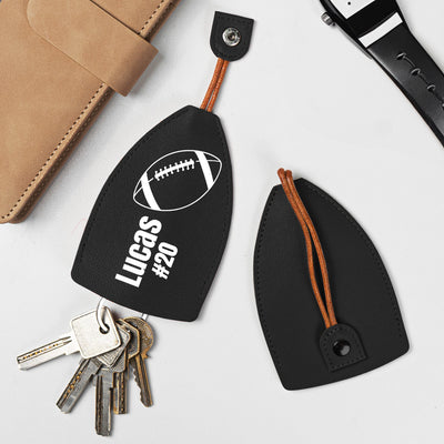Custom Name, Number, Sport Lover, Baseball, Basketball, Football - Personalized Keychain