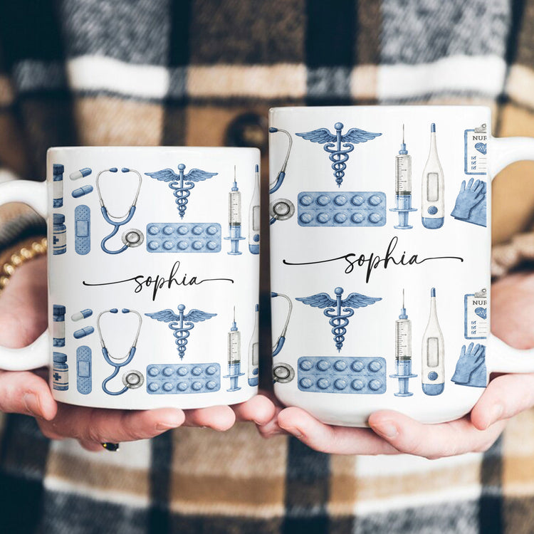 Custom-Name-Nurse-Watercolor-Art-New-Version-Personalized-Mug-4
