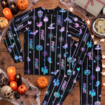 Custom-Name-Spooky-Halloween-Family-Matching-Outfits-For-Kid,-Parents-Personalized-Pyjamas-2