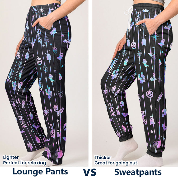Custom-Name-Spooky-Halloween-Family-Matching-Outfits-Personalized-Lounge-Pants-7