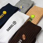 Custom-Name-&-Sport,-Baseball,-Soccer,-Basketball-Football--Personalized-Socks-1