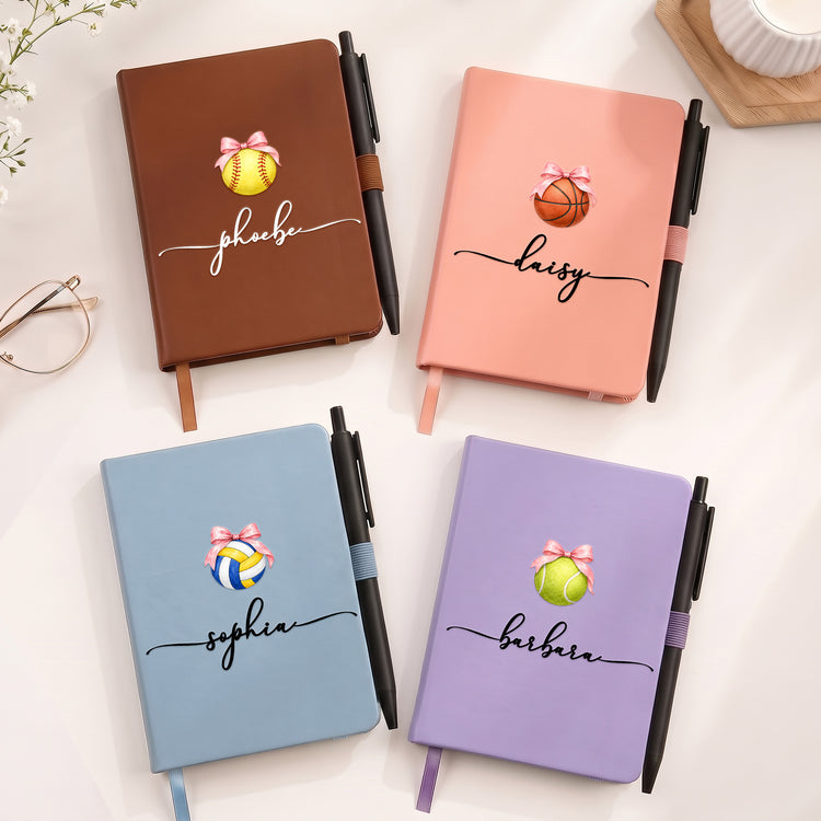 Custom-Name-Sport-Coquette-Senior-Night-Team-Gift-Softball,-Volleyball,-Soccer,-Tennis-Personalized-Journal-1