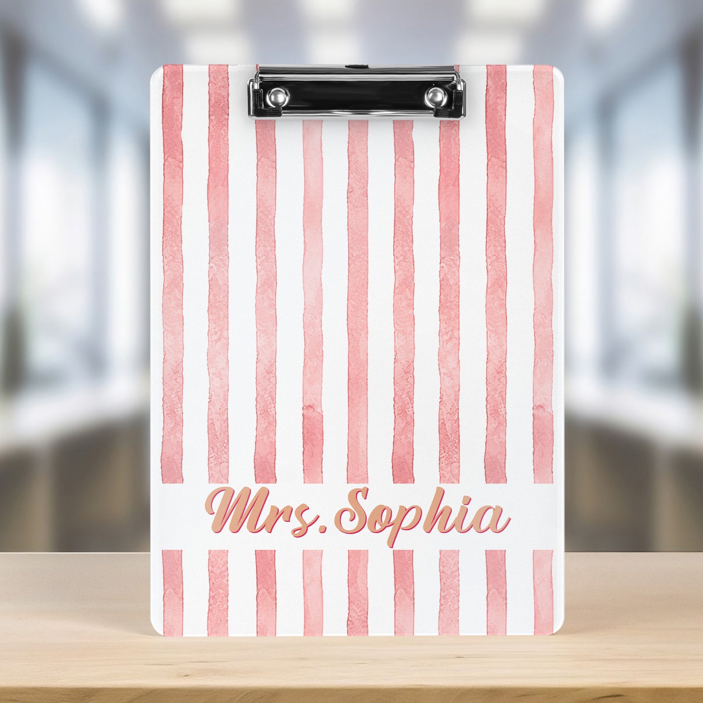 Custom-Name-Striped-Pattern-Colorful-Back-To-School-Gifts-For-Teacher-Personalized-Clipboard-2