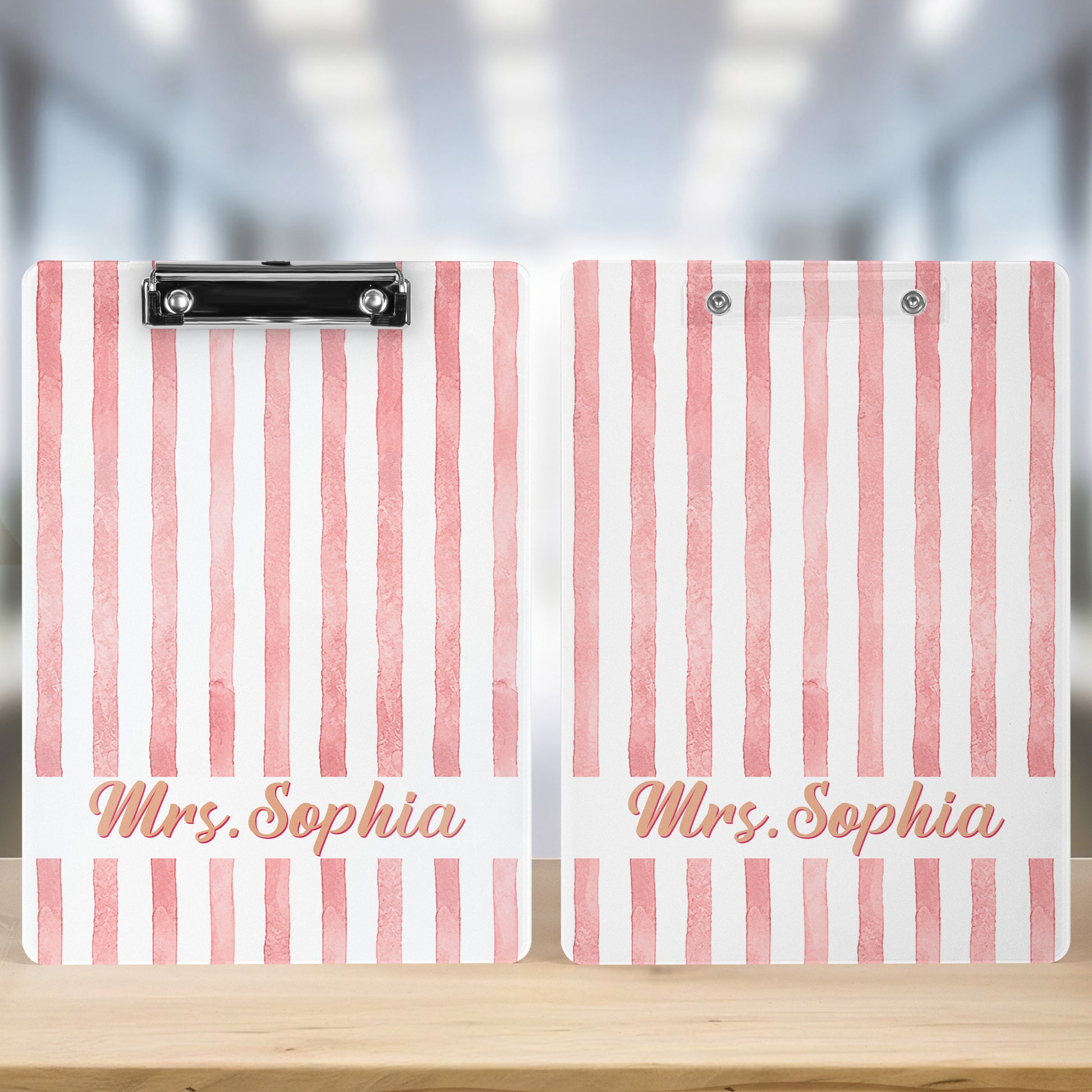 Custom-Name-Striped-Pattern-Colorful-Back-To-School-Gifts-For-Teacher-Personalized-Clipboard-3