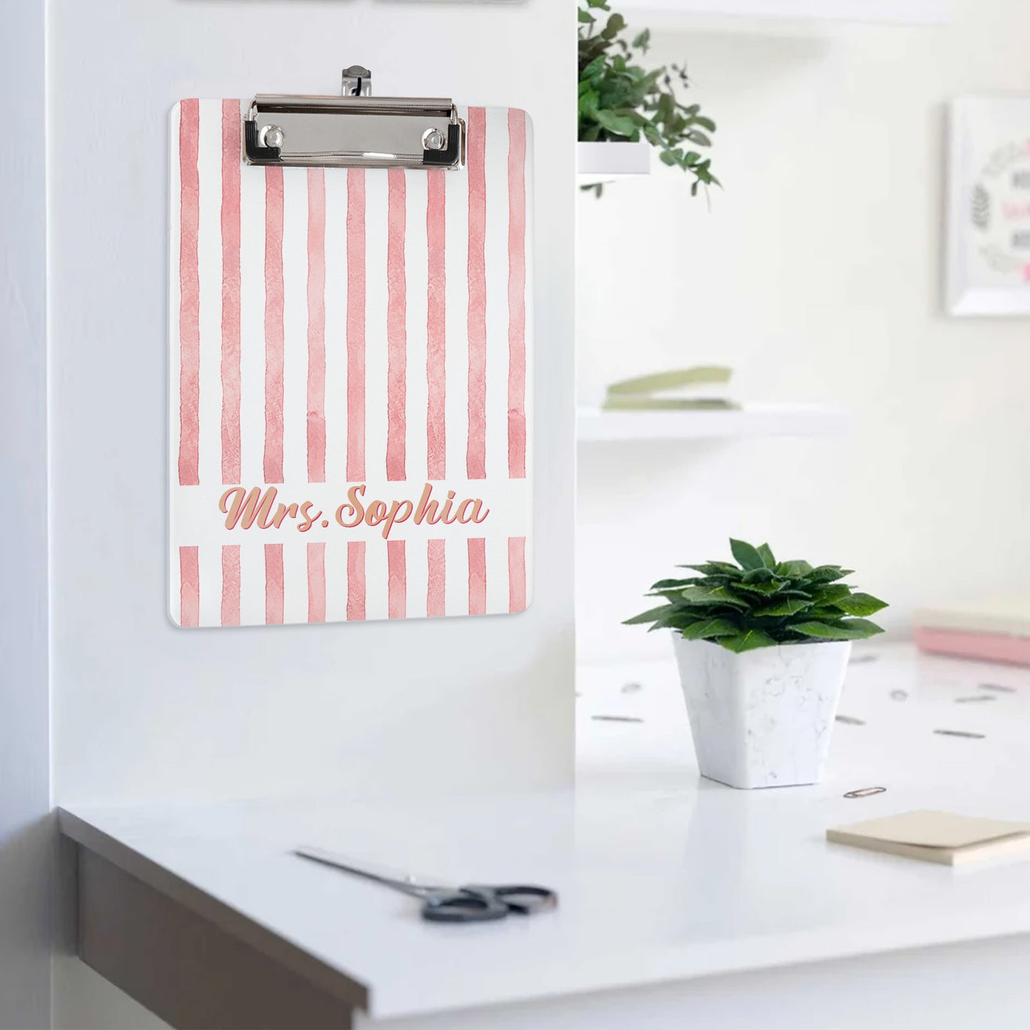 Custom-Name-Striped-Pattern-Colorful-Back-To-School-Gifts-For-Teacher-Personalized-Clipboard-6
