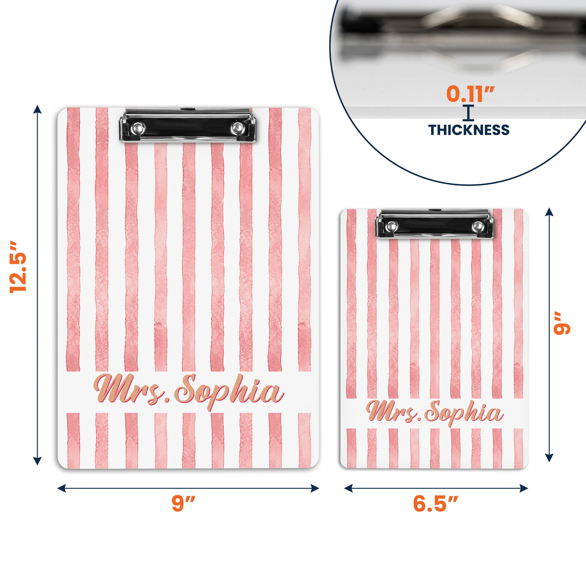 Custom-Name-Striped-Pattern-Colorful-Back-To-School-Gifts-For-Teacher-Personalized-Clipboard-8